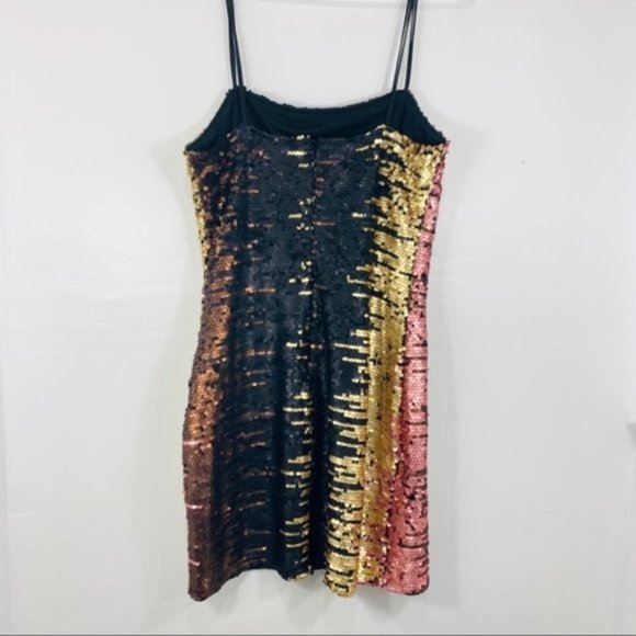 By The Way. Metallic Pink Multi Steena Sequin Cami Mini Dress - Picture 7 of 7